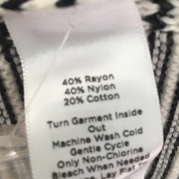 TALBOTS Womens XL Tunic Top Blue Pullover Waffle Knit Thermal Blue White Stripe - Picture 6 of 6